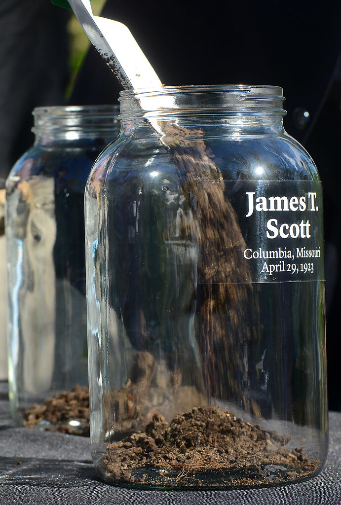 A soil collection ceremony